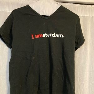 I Amsterdam Black t-shirt, size